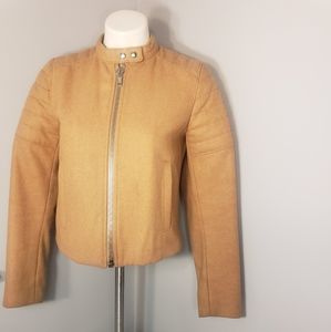 Gap Moto Style Jacket Camel sz S